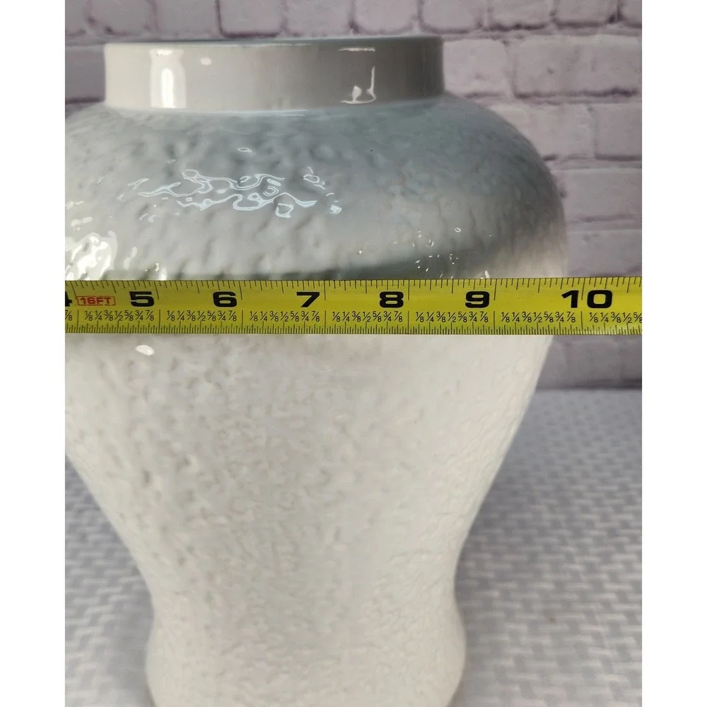 Very Large Ginger Jar Temple Jar Urn Asian Decor Mantle Piece White NWOT - Picture 6 of 7